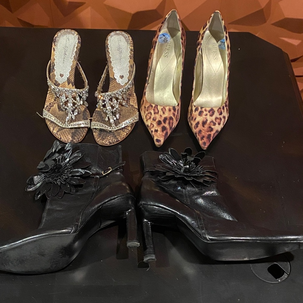 Bundle of 3 pairs of Stylish women’s shoes 7.5